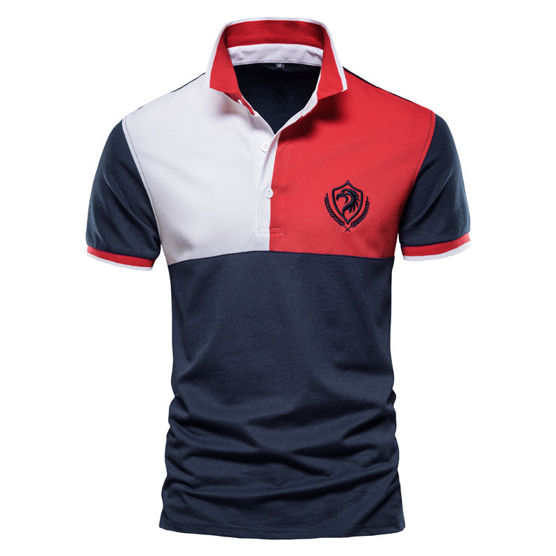 Men's Polo Shirt Plus Size Short Sleeves Collar Neck T-shirt GlamzLife