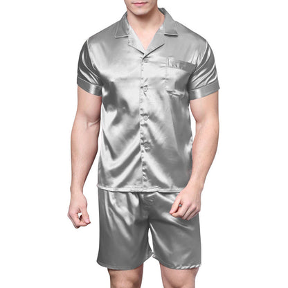 Men's Satin Silk Pajama Night Suit Set | GlamzLife