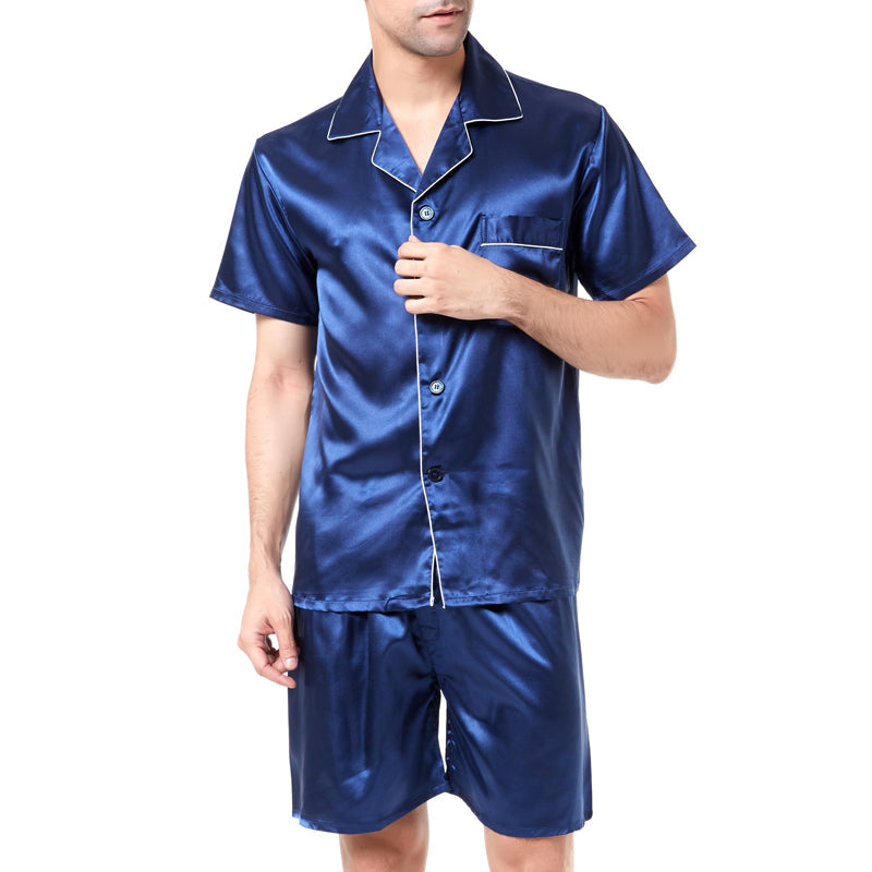 Men's Satin Silk Pajama Night Suit Set GlamzLife