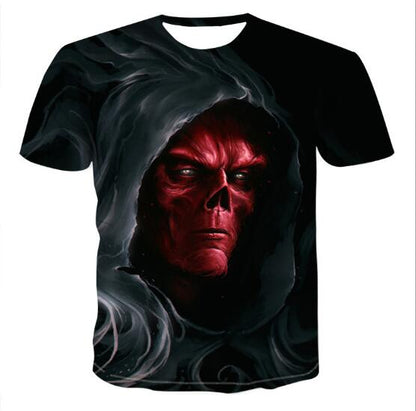 Men's Skull 3D Printed T-shirts | GlamzLife