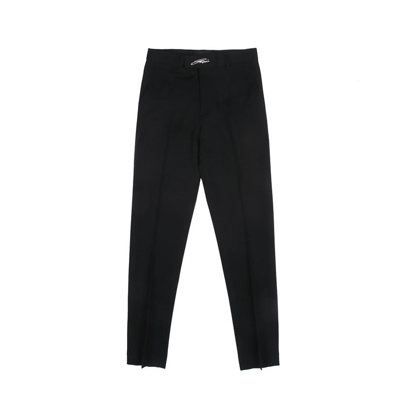 Men's Slim Fit Straight Casual Trousers GlamzLife