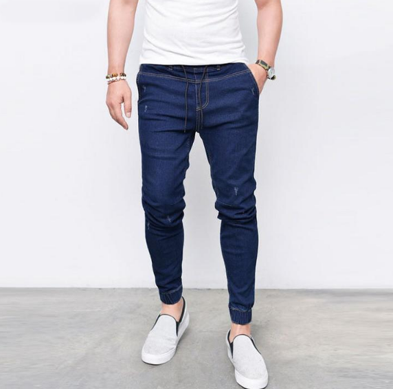 Men's Solid Color Fashionable Strachable Jeans | GlamzLife