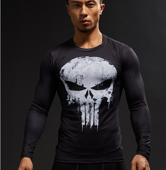 Men's Solid Color Skin Tight Long Sleeves T-shirt GlamzLife