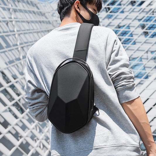 Men's Stereoscopic One Shoulder Casual Fashion Diagonal Straddle Chest Bag | GlamzLife