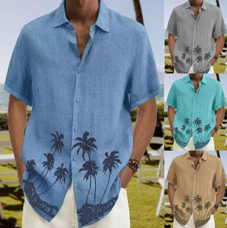 Men's Trendy Beach Wear Casual Short Sleeve Shirt GlamzLife
