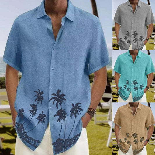 Men's Trendy Beach Wear Casual Short Sleeve Shirt | GlamzLife