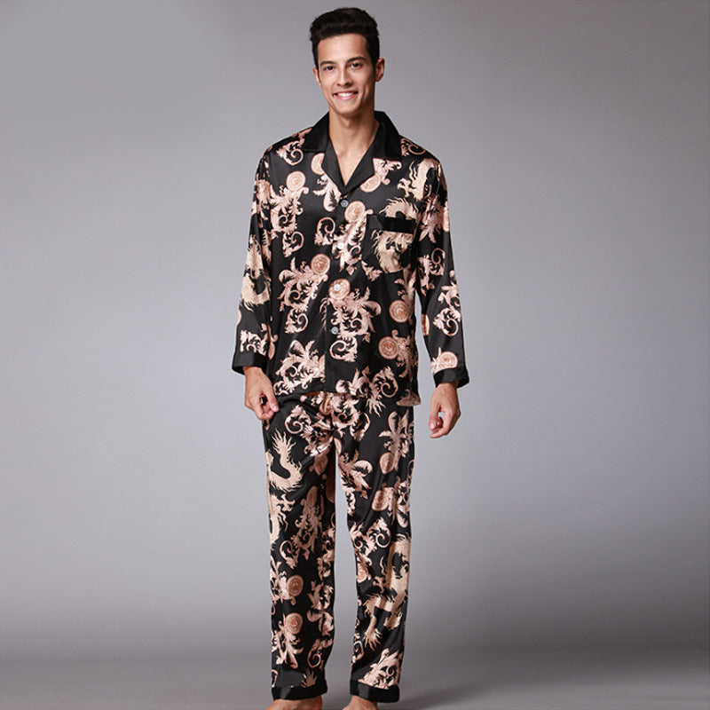 Men's Trendy Short Sleeved Trousers Pajama Set GlamzLife