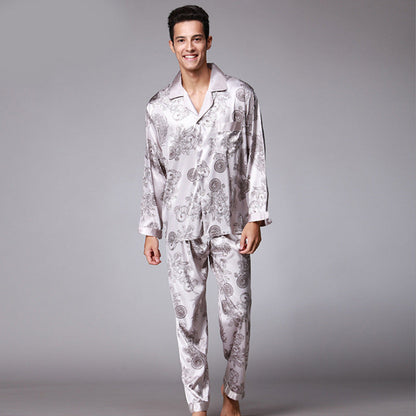 Men's Trendy Short Sleeved Trousers Pajama Set GlamzLife