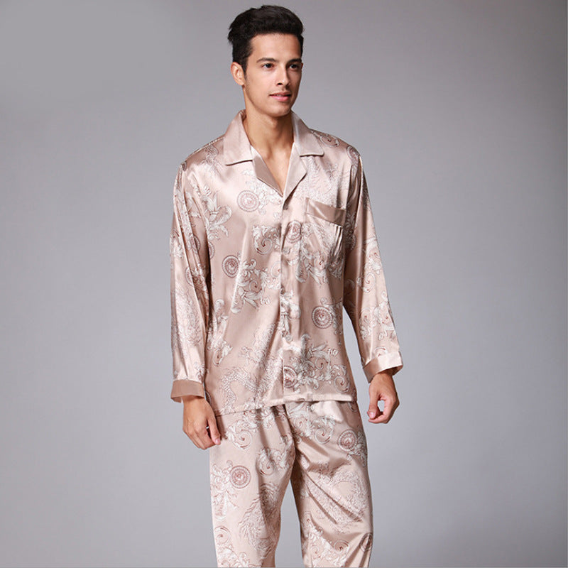 Men's Trendy Short Sleeved Trousers Pajama Set | GlamzLife