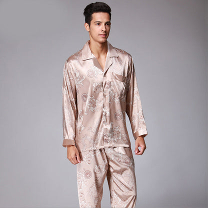 Men's Trendy Short Sleeved Trousers Pajama Set GlamzLife
