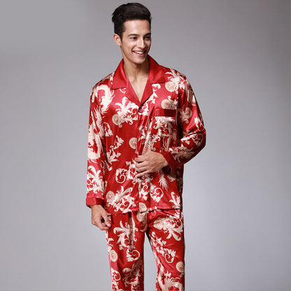 Men's Trendy Short Sleeved Trousers Pajama Set GlamzLife
