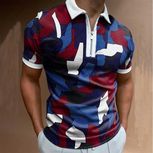 Men's Trendy Solid Polo Short-Sleeved Shirt | GlamzLife