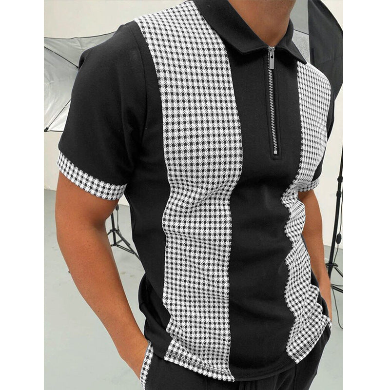 Men's Trendy Solid Polo Short-Sleeved Shirt | GlamzLife