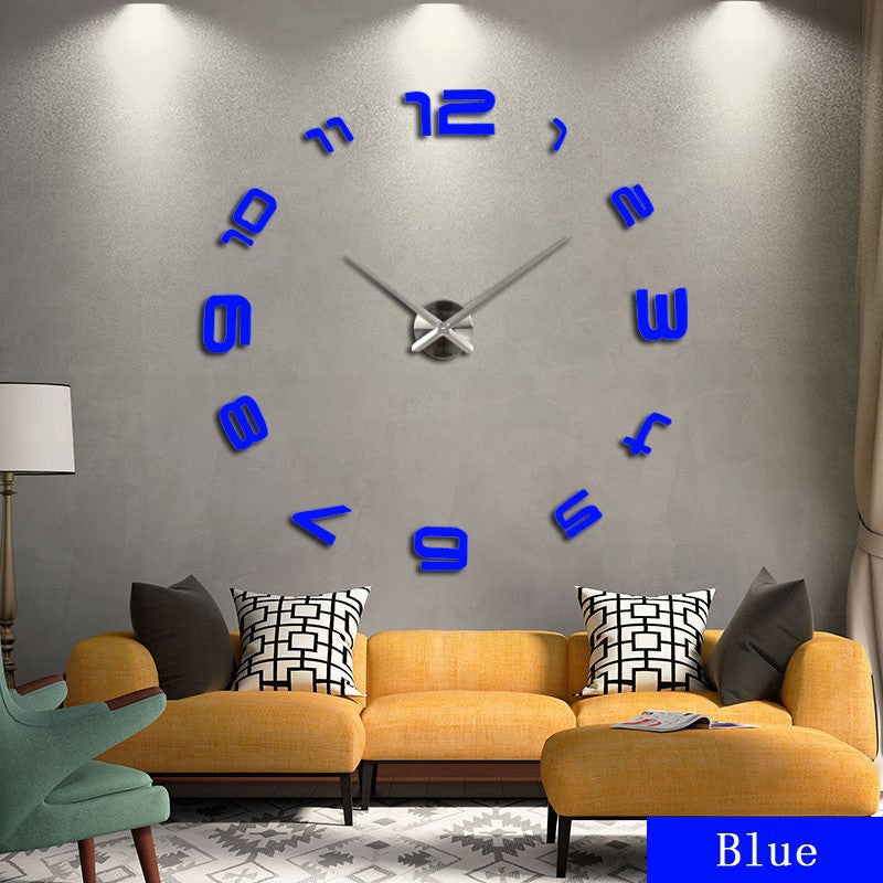 Modern Art Oversized Acrylic Wall Clock For Living Room GlamzLife