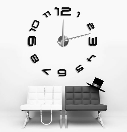 Modern Art Oversized Acrylic Wall Clock For Living Room GlamzLife