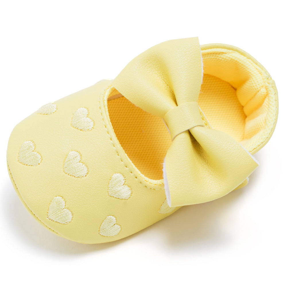 Newborn Baby Bow Knot Soft Bottom Shoes | GlamzLife