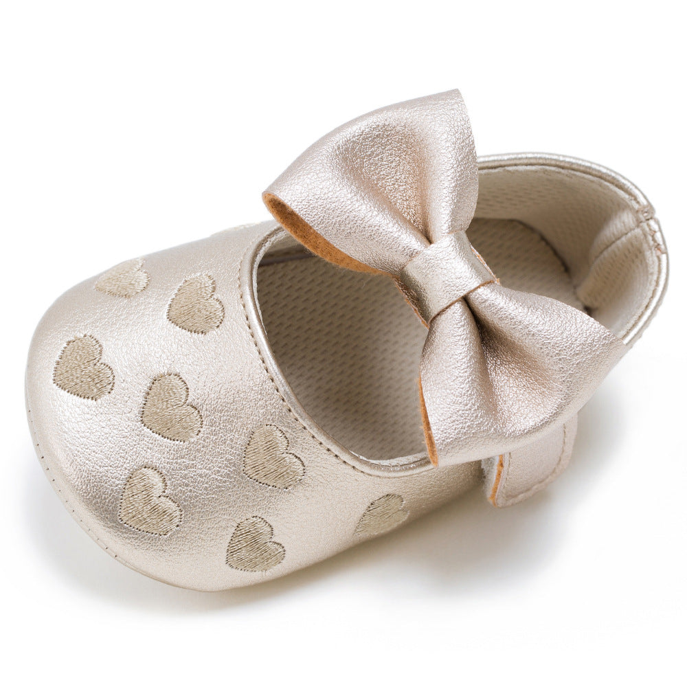 Newborn Baby Bow Knot Soft Bottom Shoes | GlamzLife