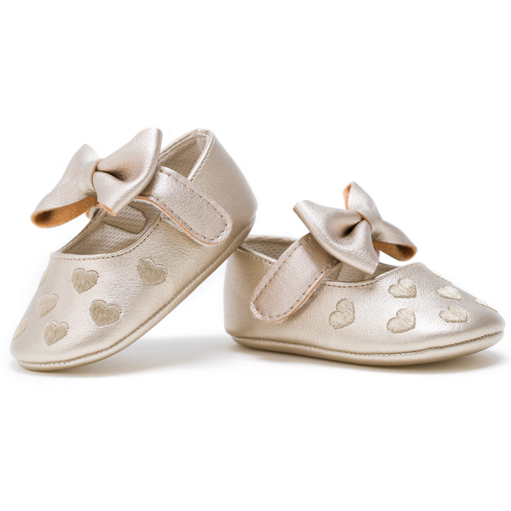 Newborn Baby Bow Knot Soft Bottom Shoes | GlamzLife