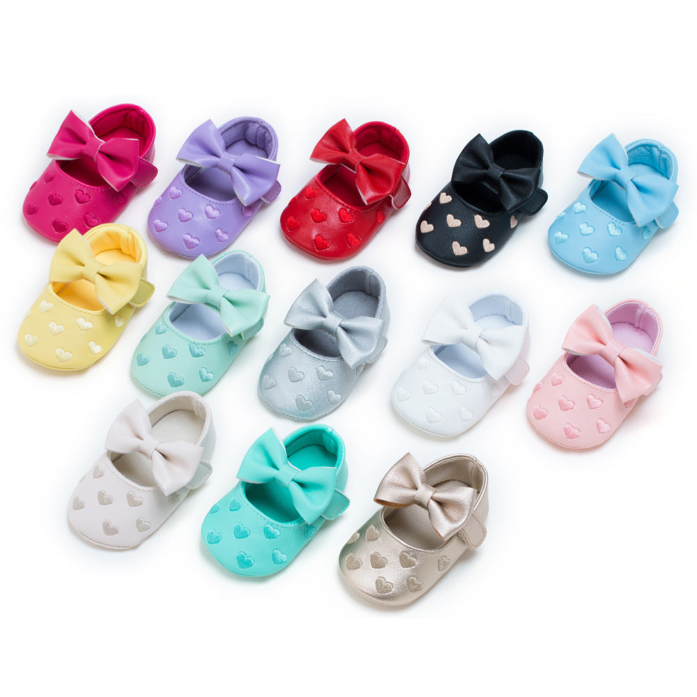 Newborn Baby Bow Knot Soft Bottom Shoes | GlamzLife