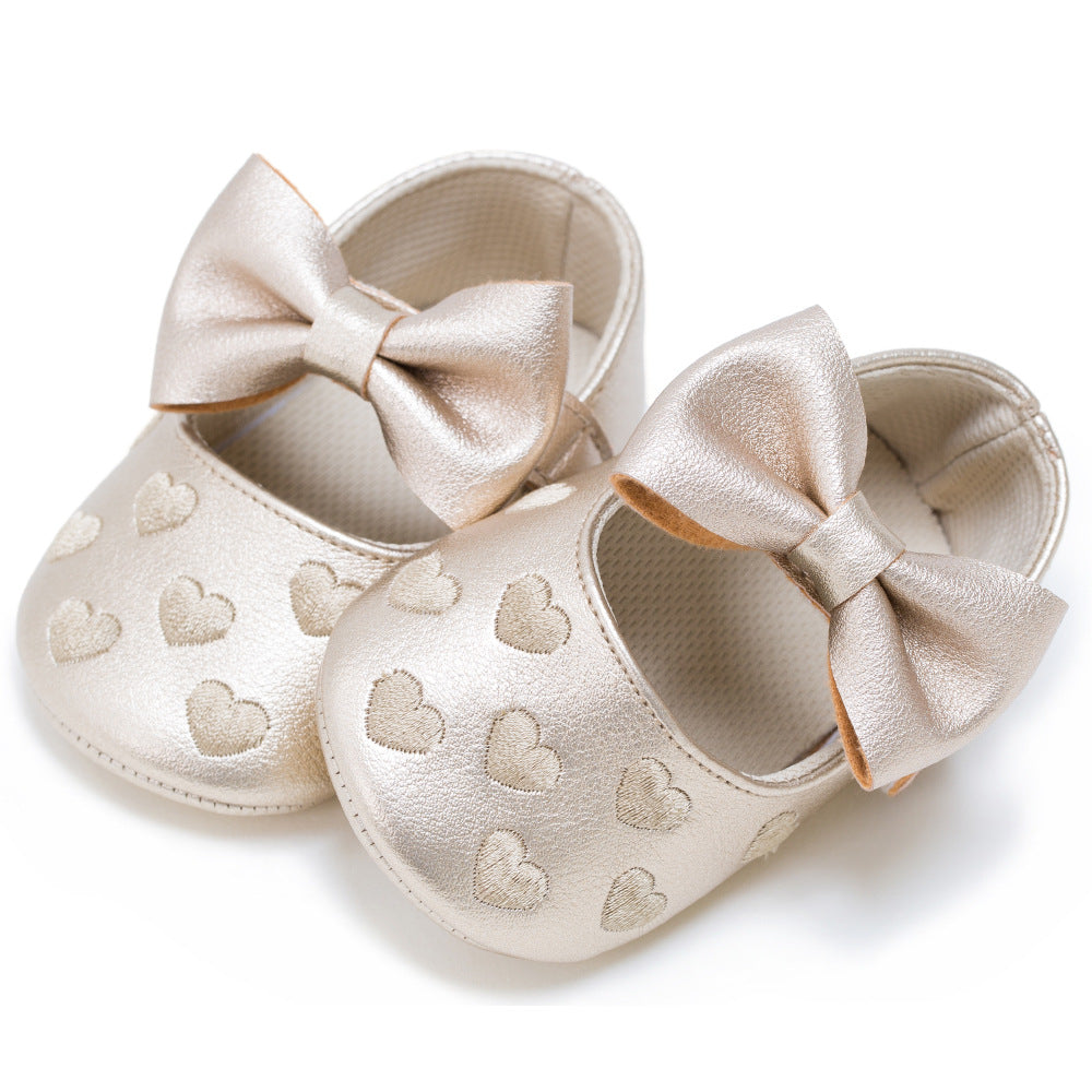 Newborn Baby Bow Knot Soft Bottom Shoes | GlamzLife