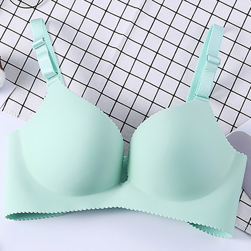 No Steel Ring Without Trace Bra | Green | GlamzLife
