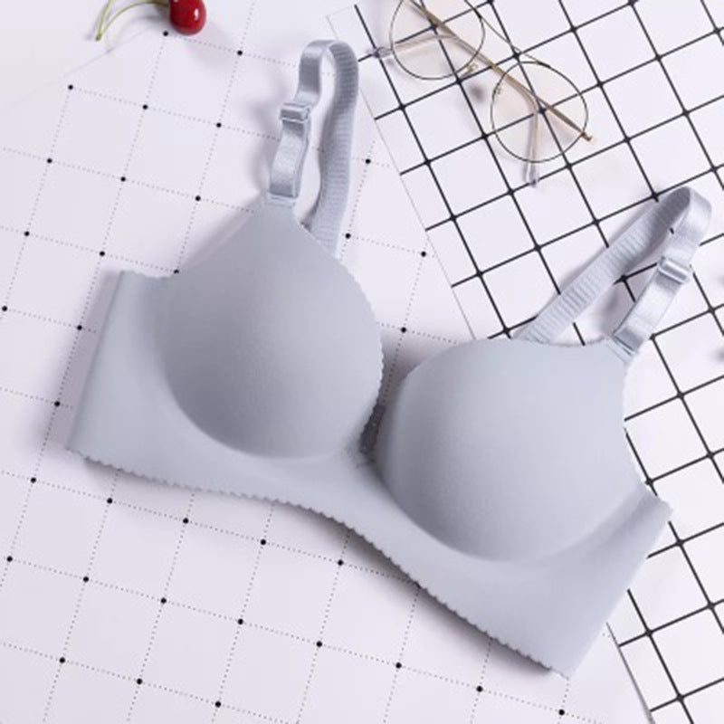 No Steel Ring Without Trace Bra | Gray | GlamzLife