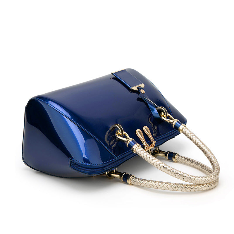 Patent Leather Handbags Shiny Handbag Fashion One-shoulder Diagonal Bag | GlamzLife