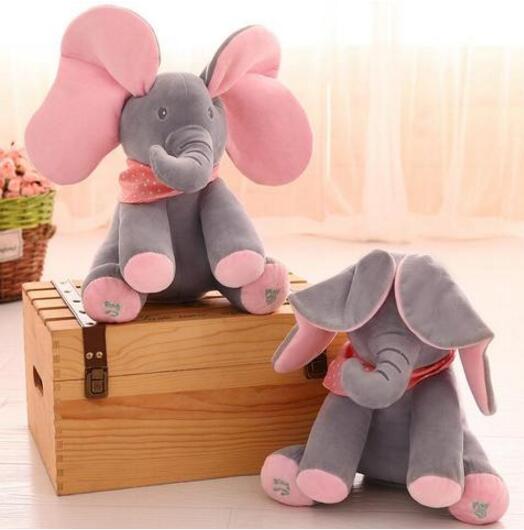 Peek-A-Boo Interactive Elephant Plush Toy GlamzLife