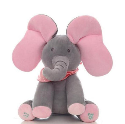 Peek-A-Boo Interactive Elephant Plush Toy | GlamzLife