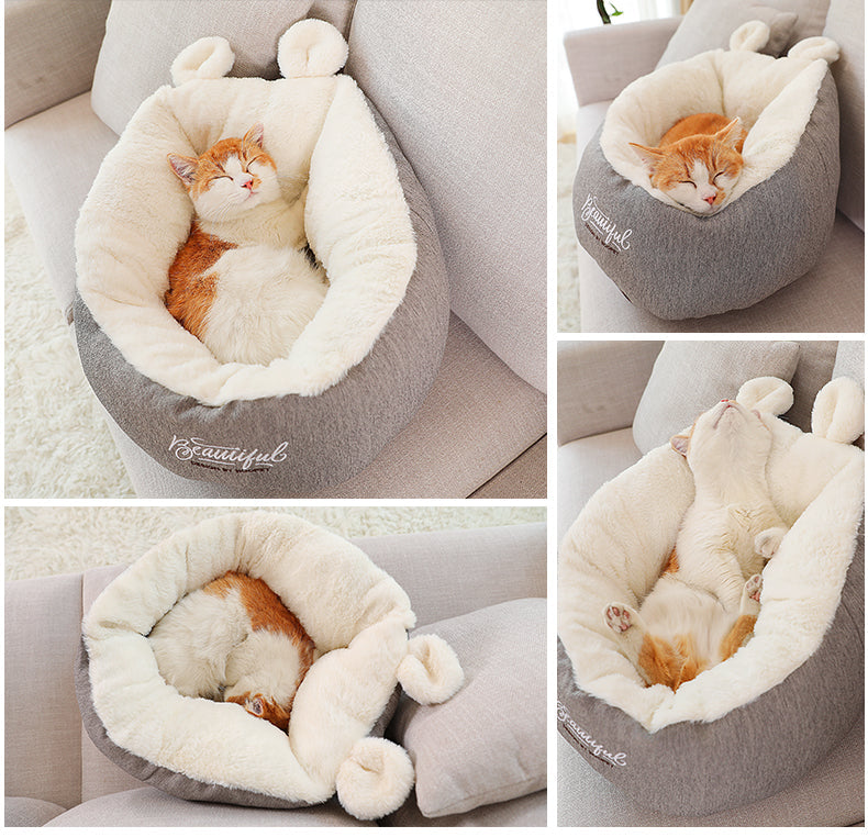 Pet Warming Soft Sleeping Cushion Puppy Kennel GlamzLife