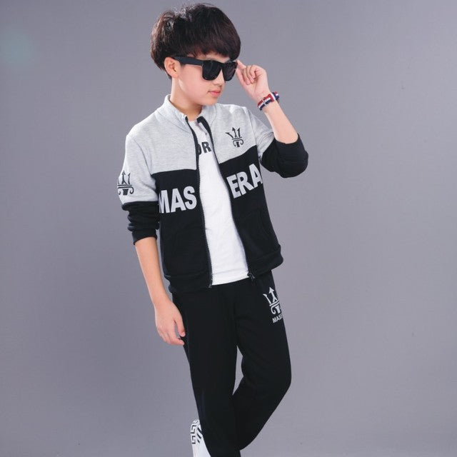Plain Casual Overall Suit Set For Boy's GlamzLife