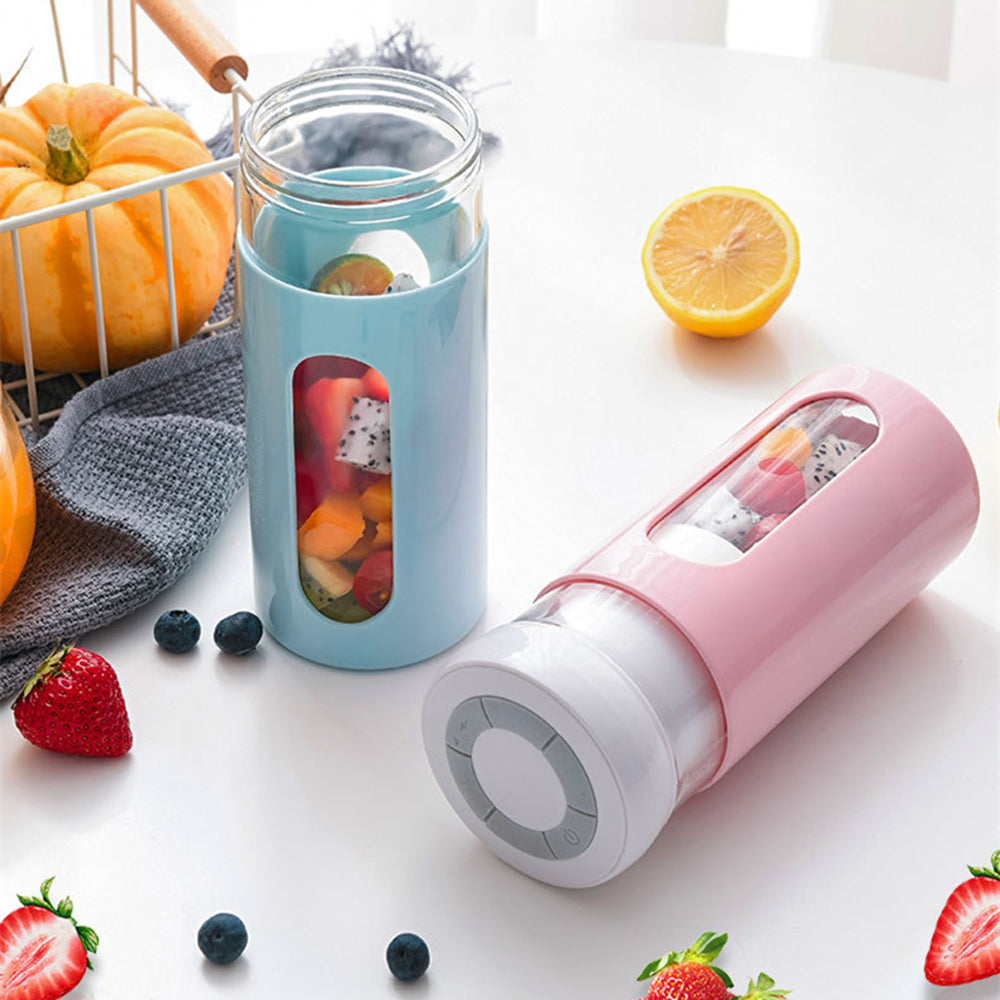 Portable Blender Electric Fruit Juicer USB Rechargeable Smoothie Blender Mini Fruit Juice Maker Handheld Kitchen Mixer Vegetable Blenders GlamzLife