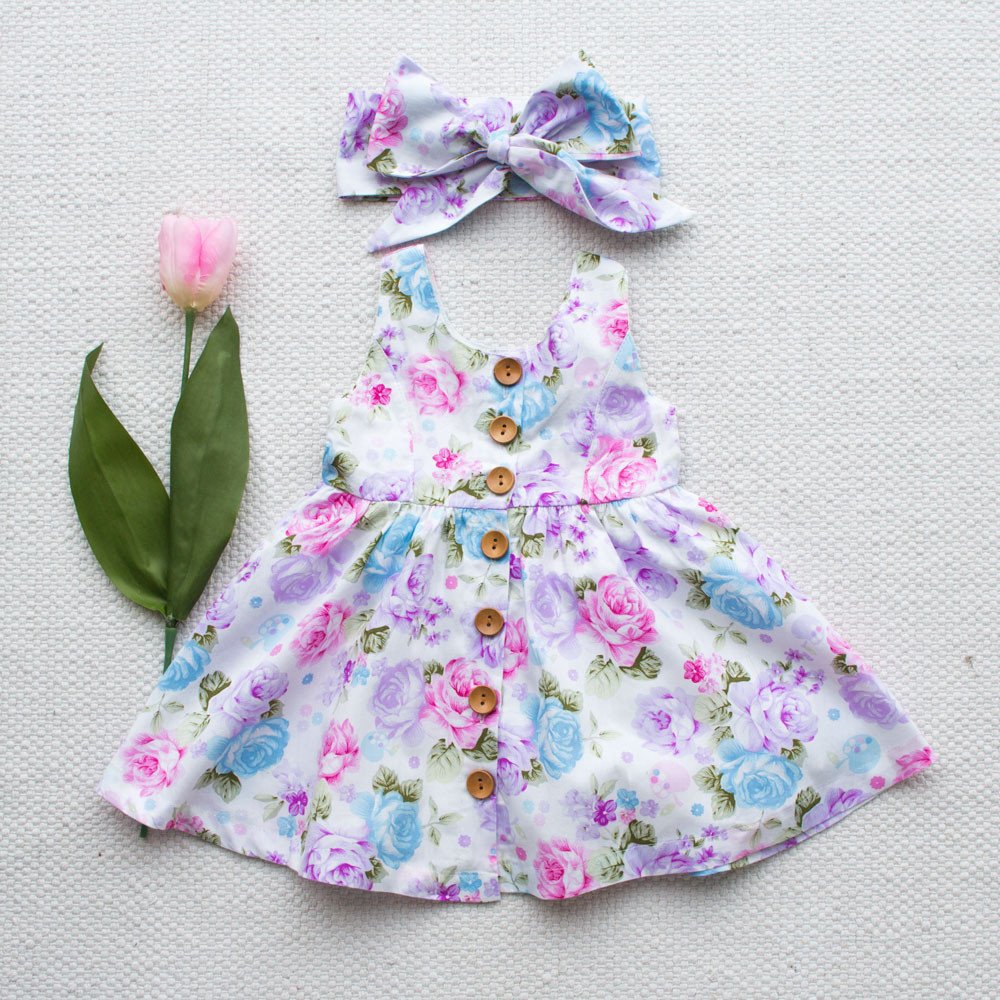 Princess Pattern Skirt Dress For Girl's GlamzLife