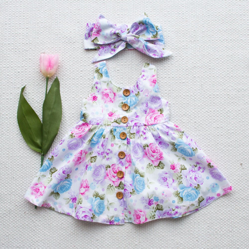 Princess Pattern Skirt Dress For Girl's | GlamzLife