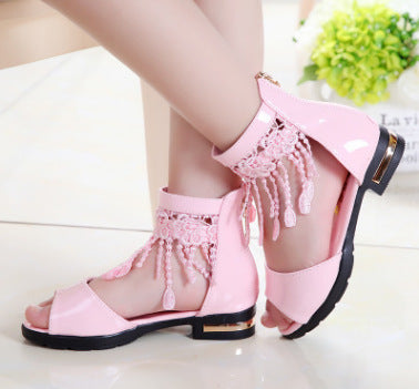 Princess Style Girl's Solid Color Sandal GlamzLife