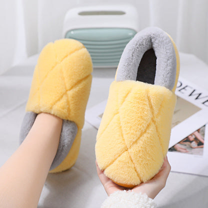 Simple Non-slip Woolen Floor Slippers With Soft Soles | GlamzLife