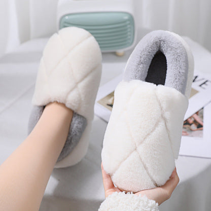 Simple Non-slip Woolen Floor Slippers With Soft Soles | GlamzLife