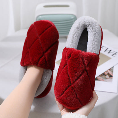 Simple Non-slip Woolen Floor Slippers With Soft Soles | GlamzLife