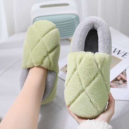 Simple Non-slip Woolen Floor Slippers With Soft Soles | GlamzLife