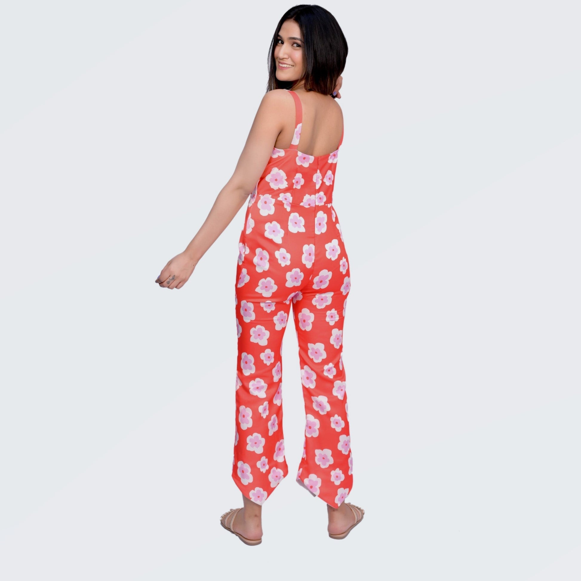 Smashing Flower Print Jumpsuit GlamzLife