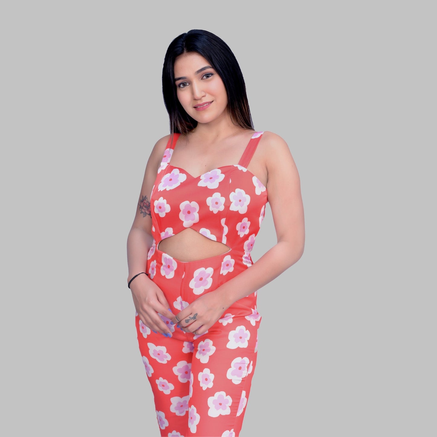 Smashing Flower Print Jumpsuit GlamzLife