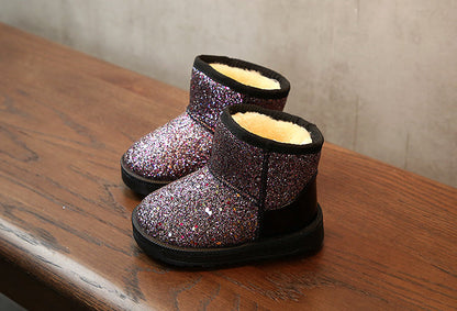 Soft Sole Snow Sequins Boots | GlamzLife