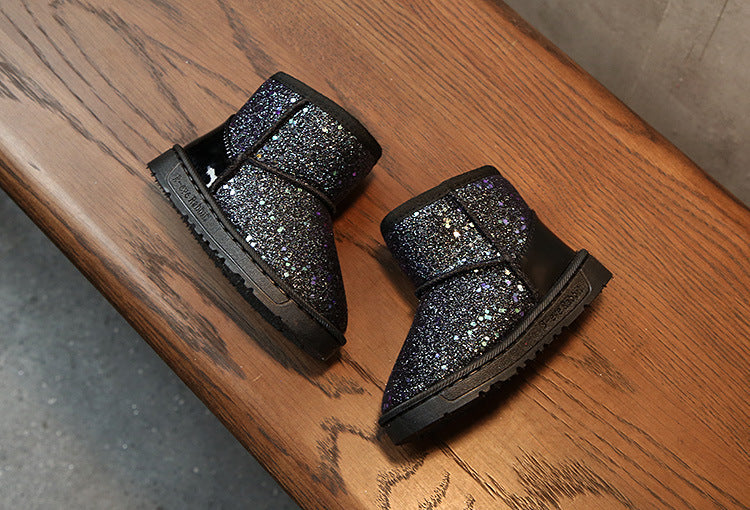 Soft Sole Snow Sequins Boots GlamzLife