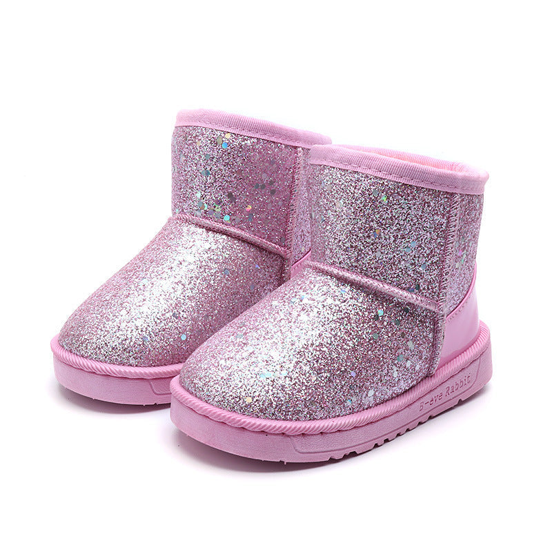 Soft Sole Snow Sequins Boots GlamzLife