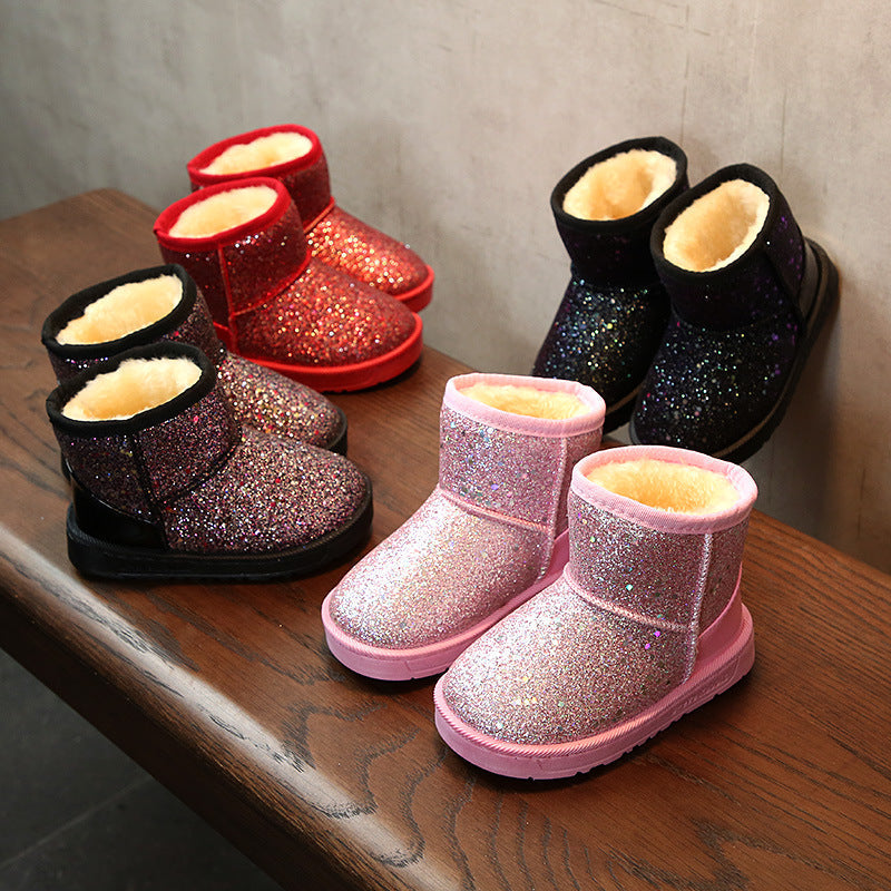 Soft Sole Snow Sequins Boots | GlamzLife