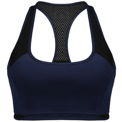 Stretchable Yoga Running Fitness Training Bra | Blue | GlamzLife