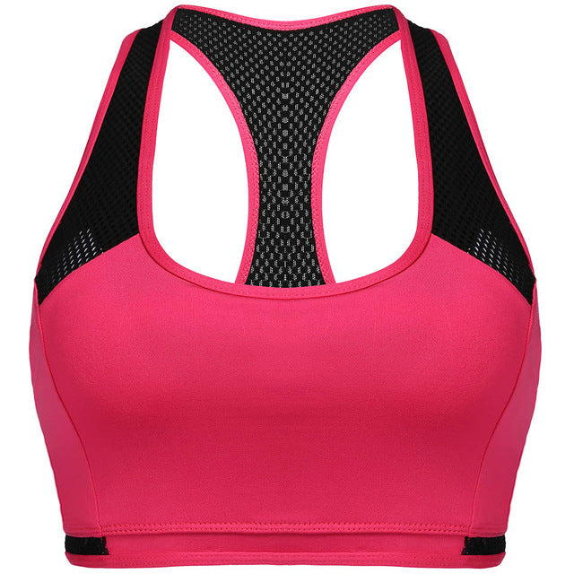 Stretchable Yoga Running Fitness Training Bra | Red | GlamzLife