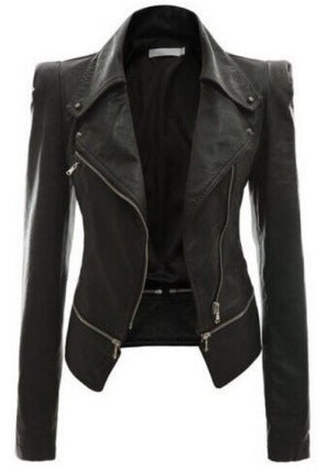 Stylish Leather Zipper Jackets For Women's | | GlamzLife