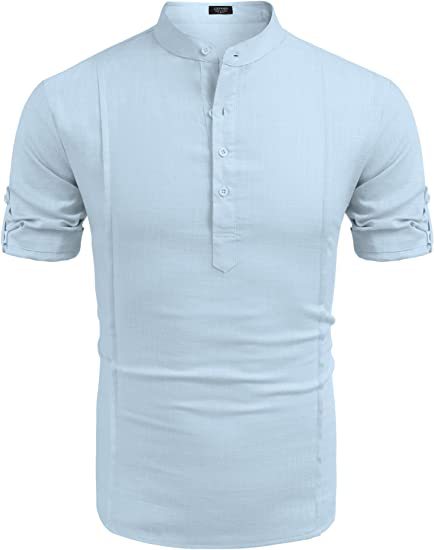 Stylish Linen Short Sleeve Shirt | GlamzLife