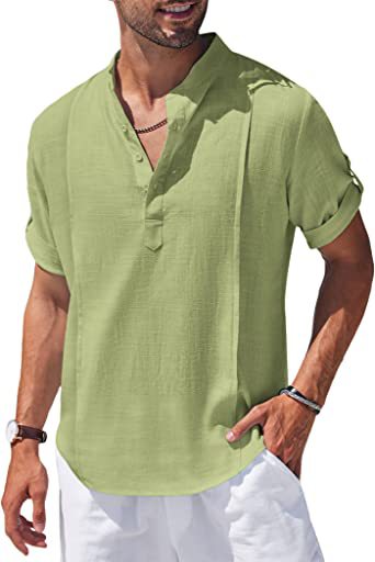 Stylish Linen Short Sleeve Shirt | GlamzLife